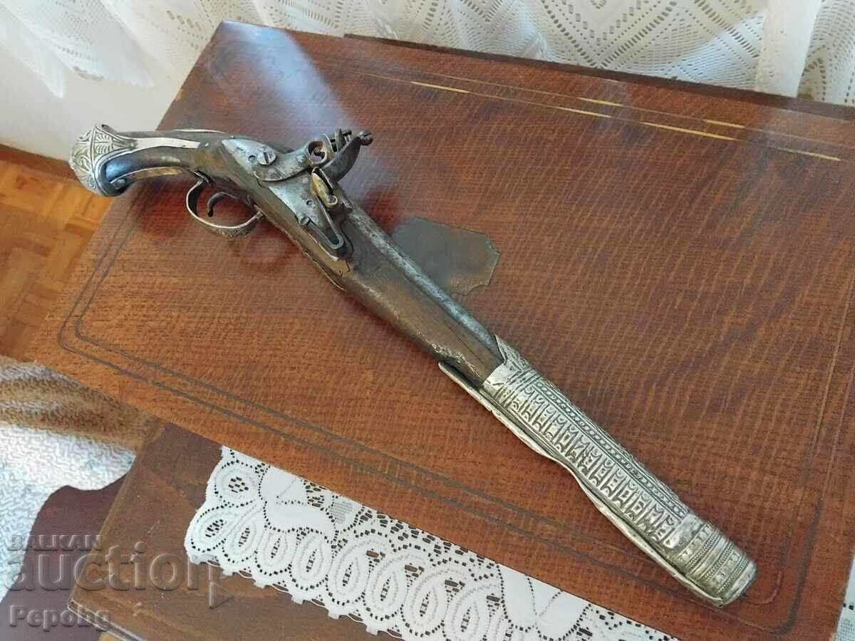 Стар кремъчен пищов, пистолет, револвер - 7