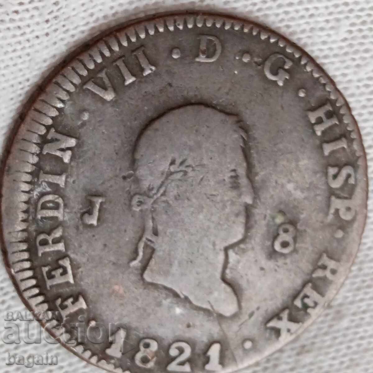 Ferdinand 7, 8 maravedís Ferdinand 7, 8 maravedís