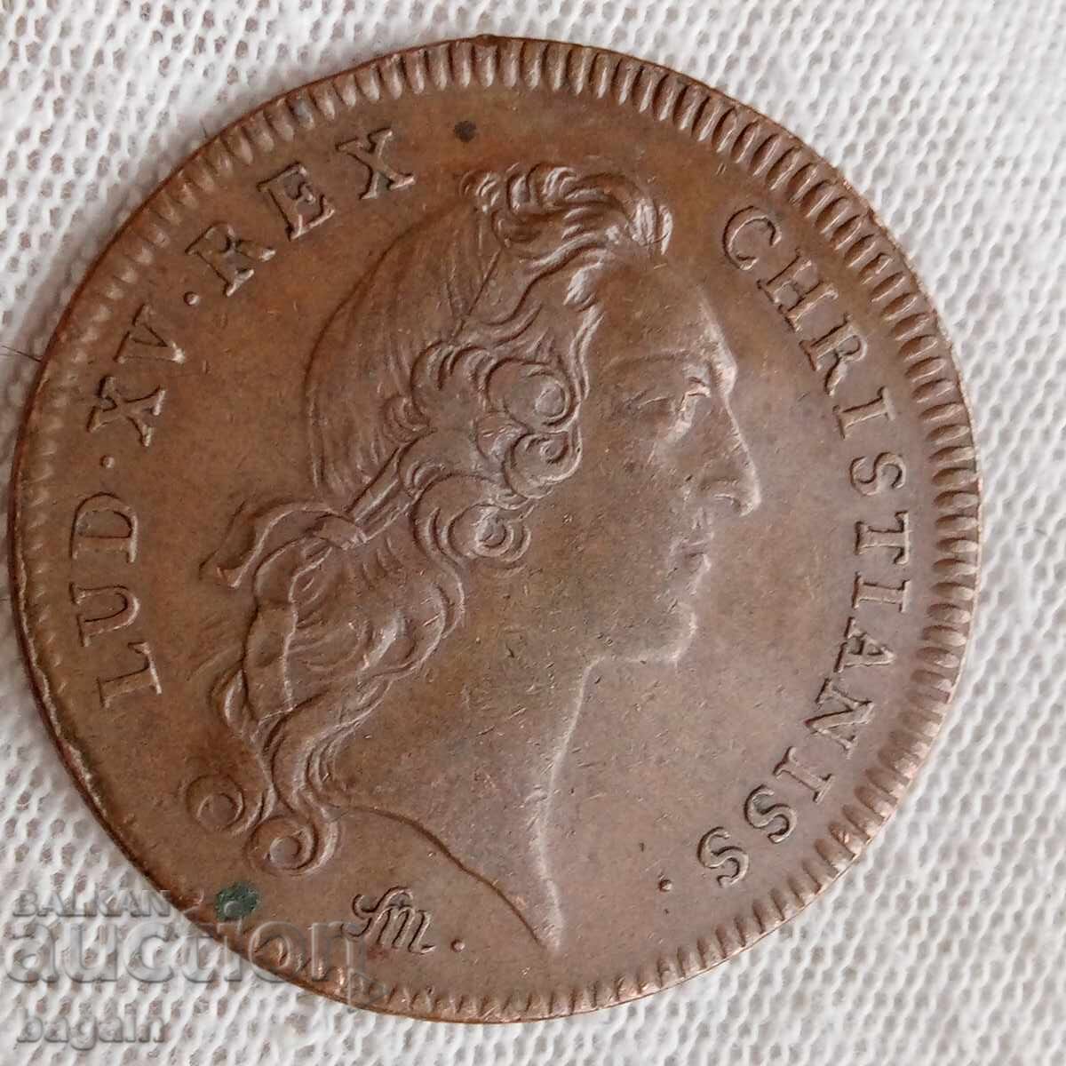 Μετάλλιο, Λουδοβίκος 15 με τιμή 60.00 BGN | € 30.68