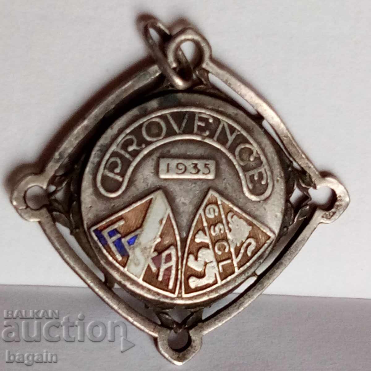 Ασημένιο μετάλλιο ποδοσφαίρου. 1935