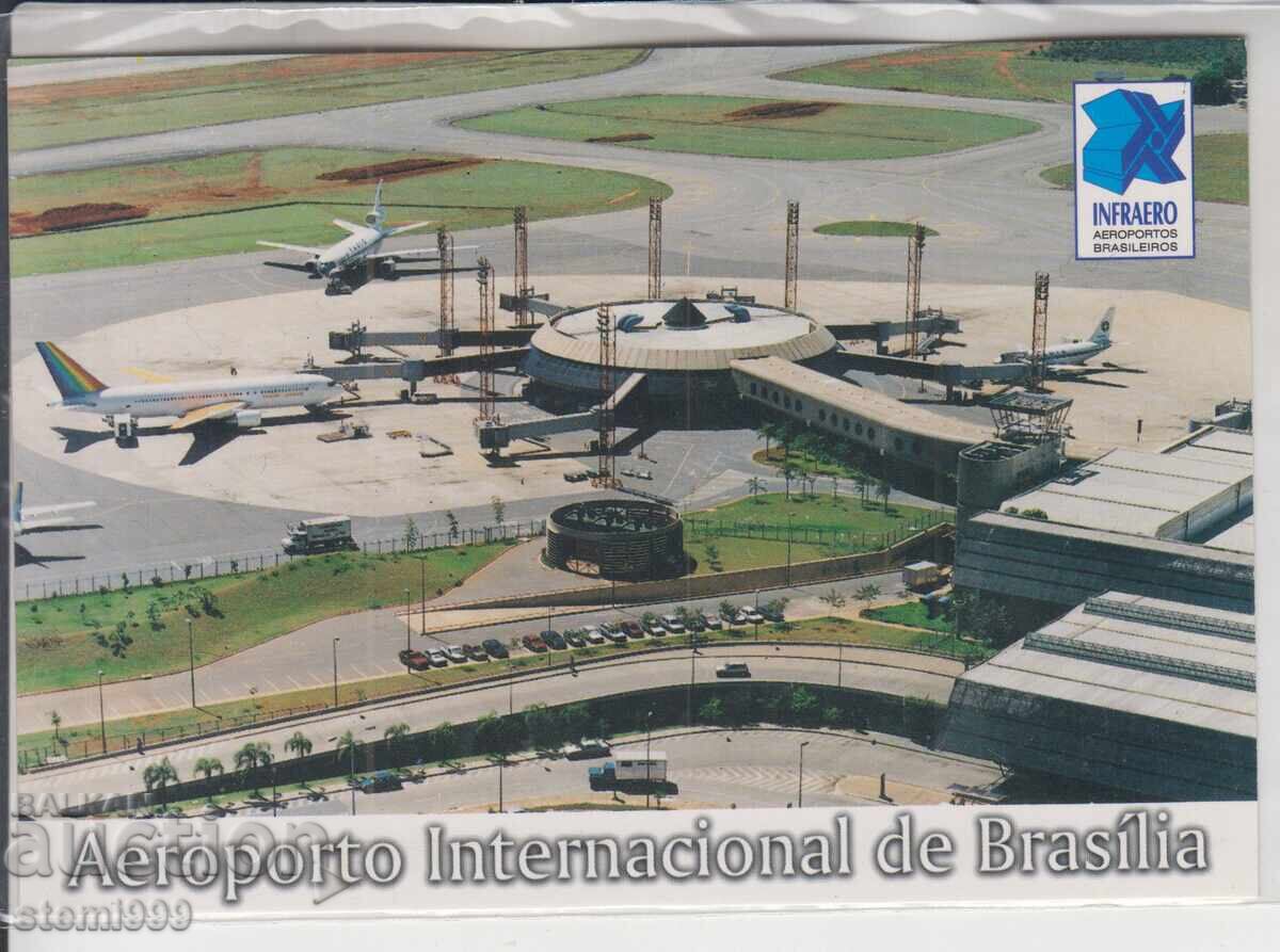 Postcard MAX FDC Brasilia Airport Airplanes