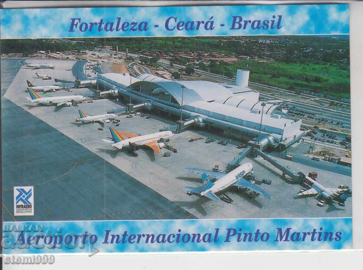 Postcard MAX FDC Brasilia Airport Airplanes