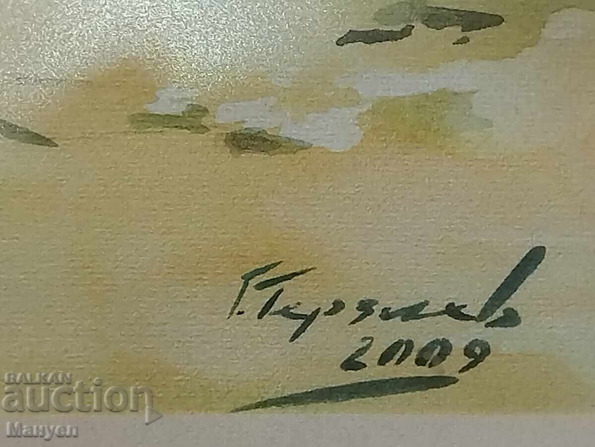 Pleasant watercolor by Georgi Terziev with price 160.00 BGN | € 81.81
