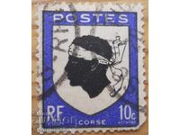 France "Coat of Arms of Corsica" - 1941-66
