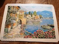 Watercolor Quarter by the Sea 38-29 cm