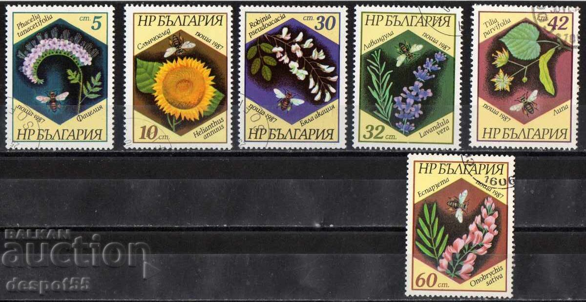 1987. Bulgaria. Bees and Honey Plants