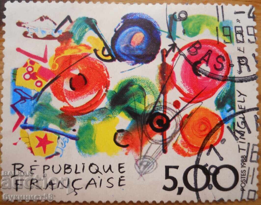 Франция "Изобразително изкуство - Джийн Тингели" - 1988 г