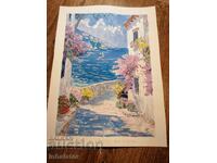 Vedere la acuarelă a mării 27 - 42 cm