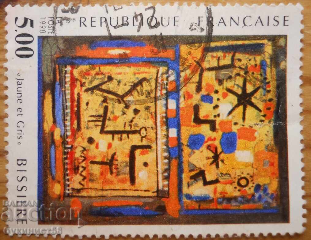 Franța "Tablou de Roger Bissière" - 1990 Franța "Tablou de Roger Bissière" - 1990