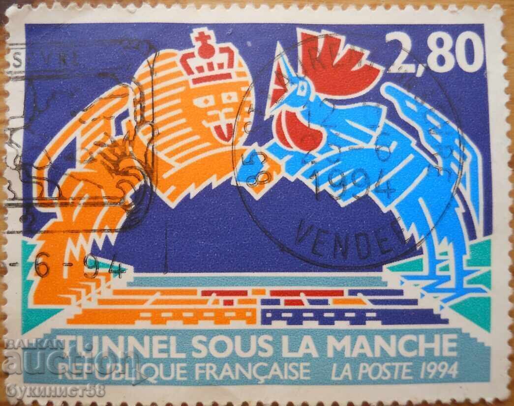 Franța "Descoperirea tunelului de sub Canalul Mânecii" - 1994