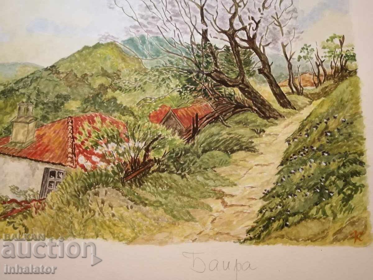 Licitație Acuarelă Baira 39 - 27 cm