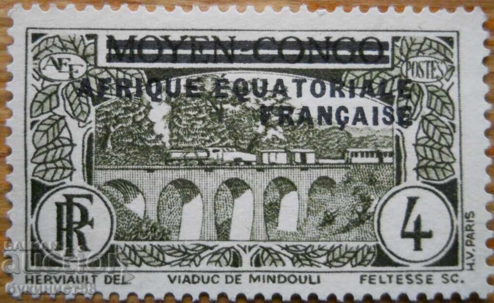 Africa Ecuatorială Franceză - 1936 (supratipar)