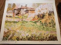 Watercolor Rural Landscape 36 - 30.5 cm