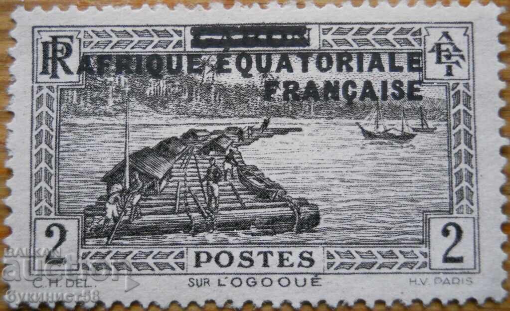 Френска Екваториална Африка - 1936 г (надпечатка) Френска Екваториална Африка - 1936 г (надпечатка)