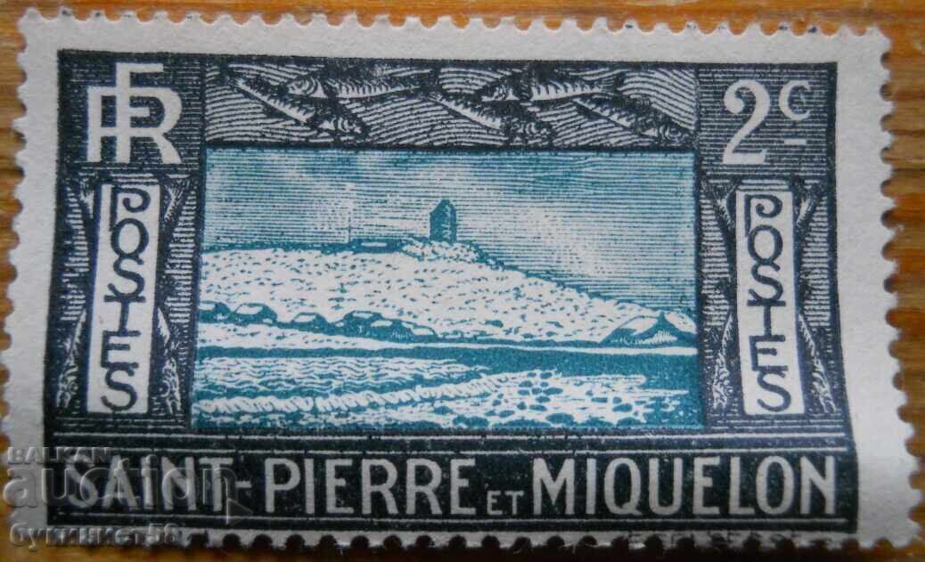 Franța Saint Pierre și Miquelon "Far marin" - 1932 (curată) Franța Saint Pierre și Miquelon "Far marin" - 1932 (curată)