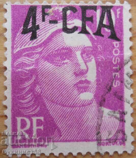 Γαλλική Ρεϋνιόν "Μαριάν - σύμβολο της Γαλλίας" - 1948