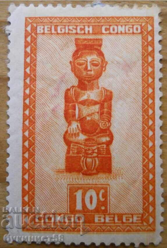 Belgian Congo "Wooden figures of the Baluba tribe" - 1931-37