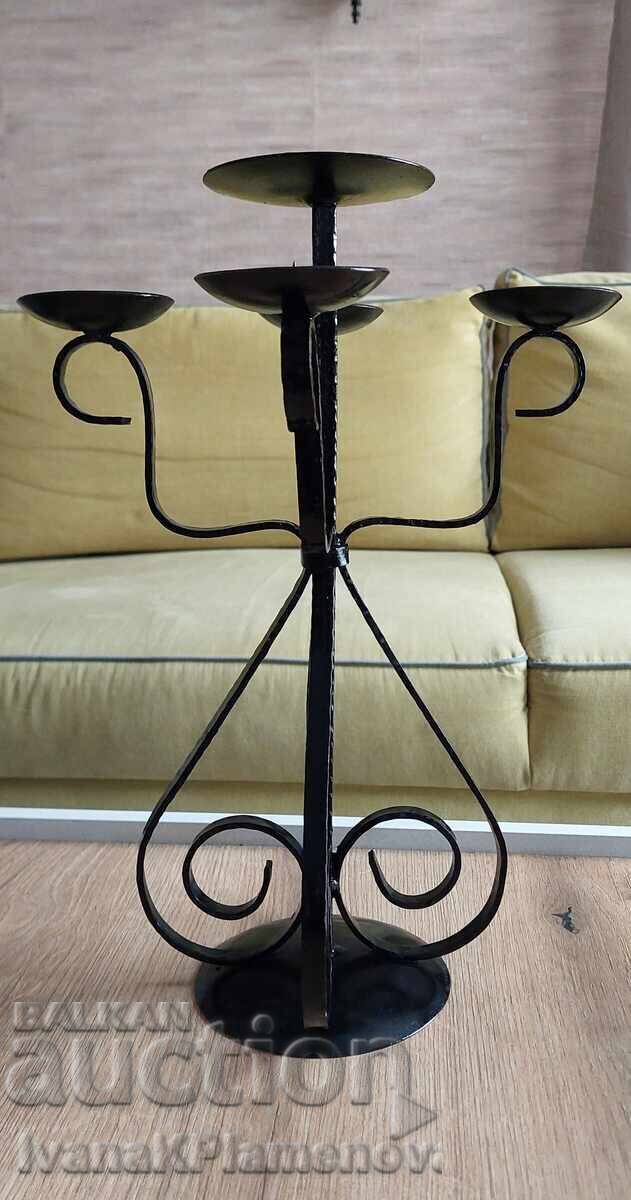 Sfeșnic fier forjat înălțime 40cm pentru cunoscători cu preț € 17.38 | 33.99 BGN