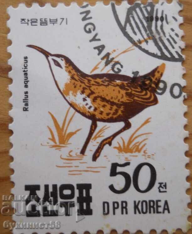 Северна Корея "Фауна - птици" - 1990 г