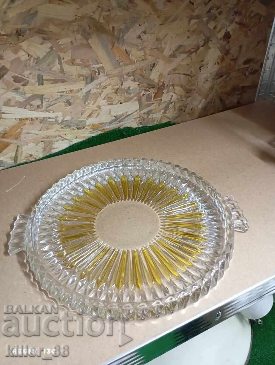 Δημοπρασία Όμορφο γερμανικό κρυστάλλινο πλατό