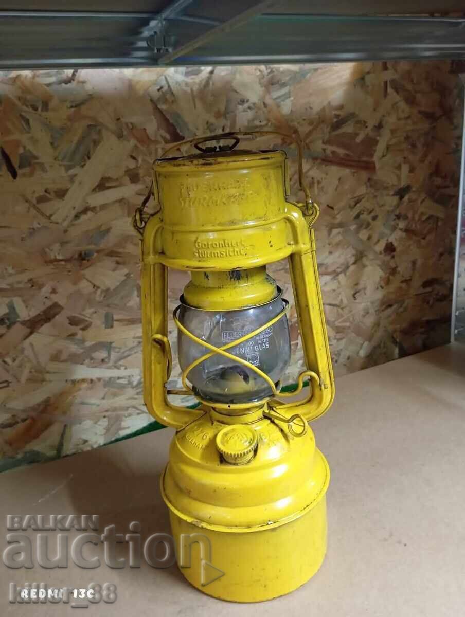 Old Feuerhand gas lantern "Sturmkappe" Nr. 276 Baby Special