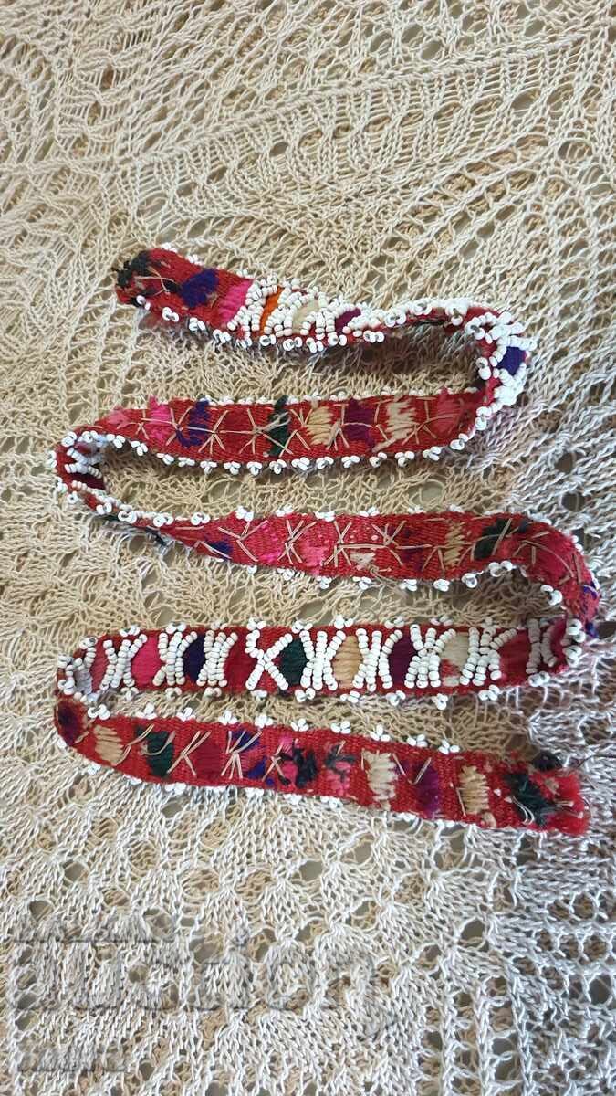 Auction Authentic beaded belt for folk costume Auction Authentic beaded belt for folk costume