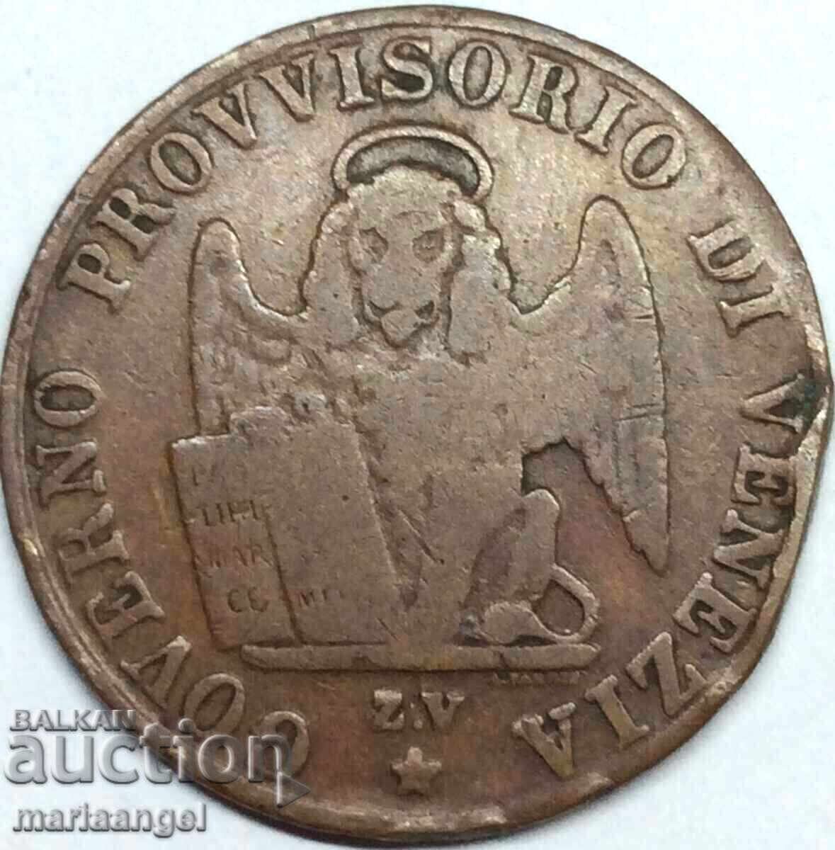 Venetia 5 centesimi 1849 Italia 24mm cupru