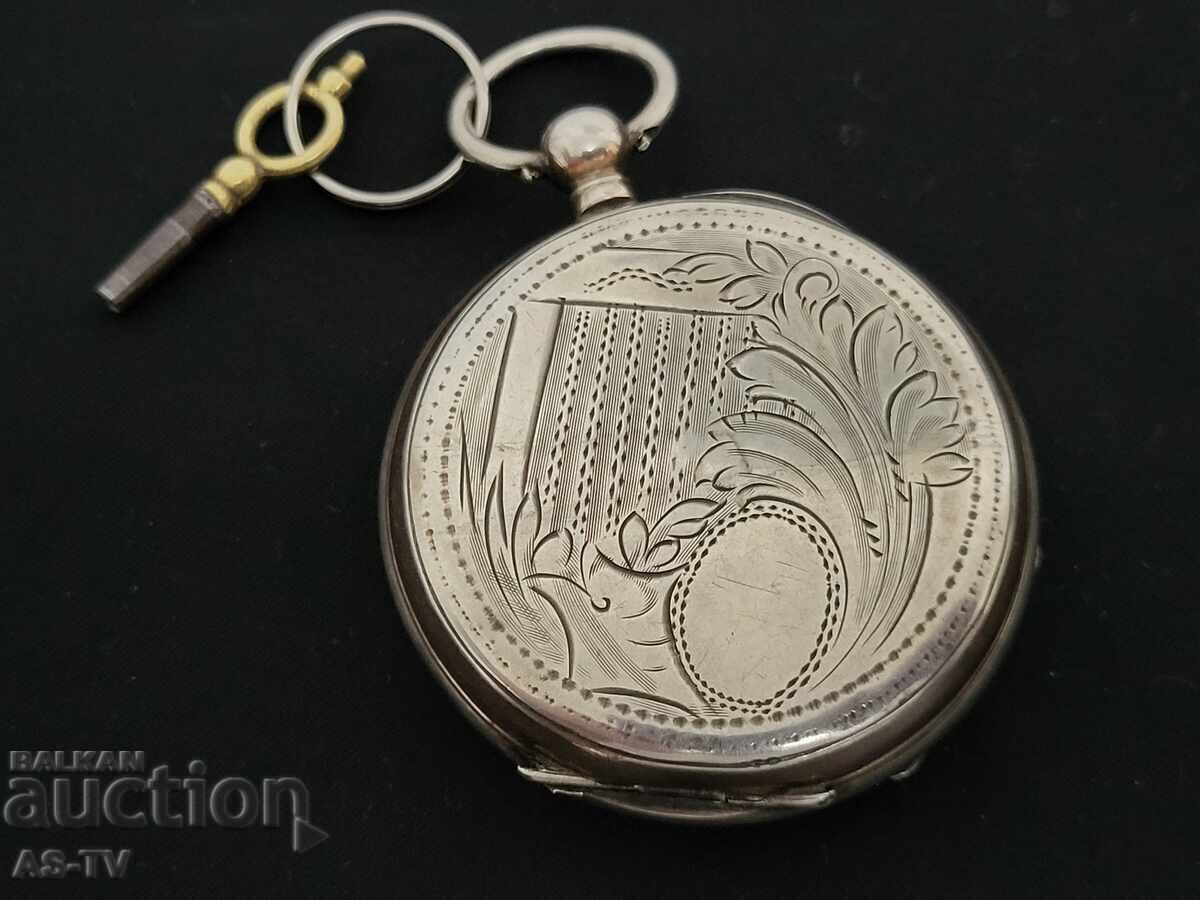 Стар сребърен джобен часовник - 6 Стар сребърен джобен часовник - 6