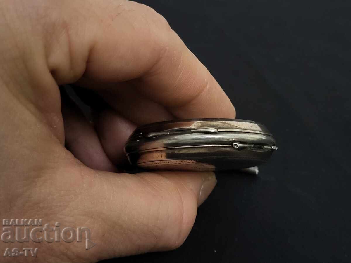 Ceas de buzunar argintiu vechi - 7