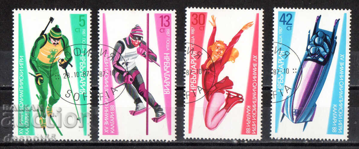 1987. Bulgaria. XV Jocurile Olimpice de iarnă Calgary'88, Canada
