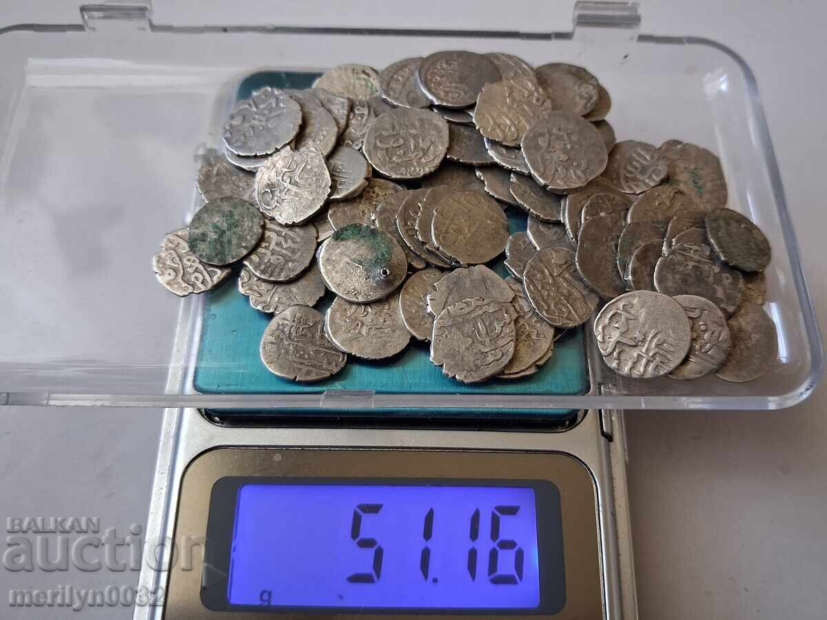 Auction Ottoman Akçe coins, 78 pieces Auction Ottoman Akçe coins, 78 pieces