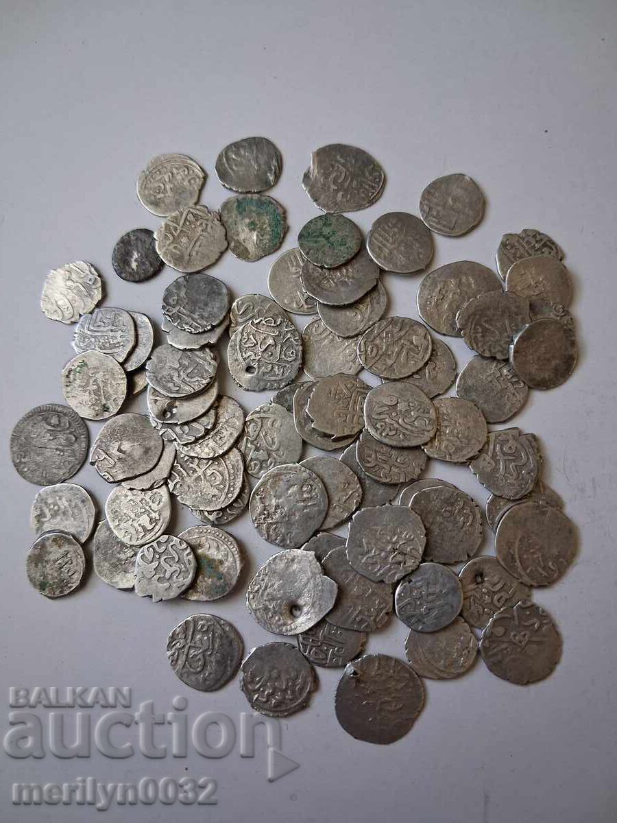 Ottoman Akçe coins, 78 pieces Ottoman Akçe coins, 78 pieces