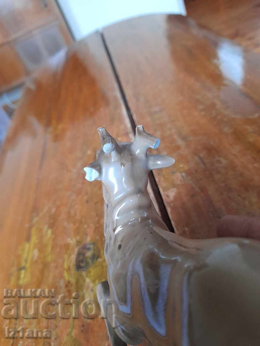Old Porcelain Figure Deer - 5