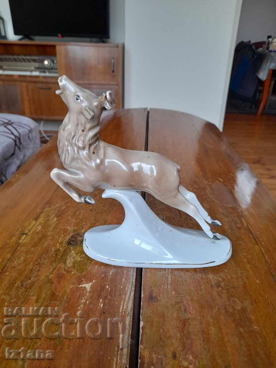 Old Porcelain Figure Deer