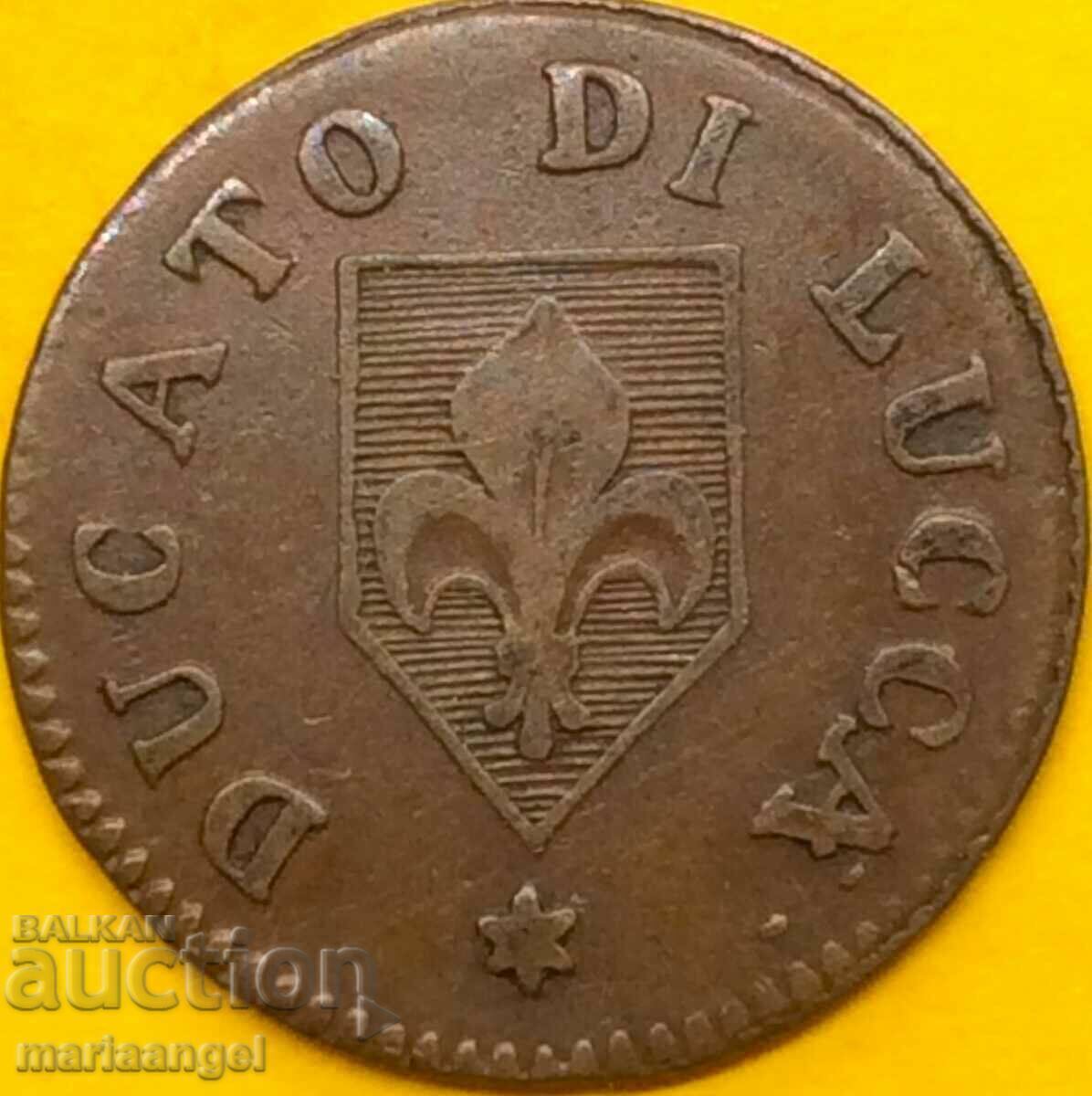 2 τετράστιχα 1826 Δουκάτο της Λούκα Ιταλίας Carlo L. Di Borbon - 5