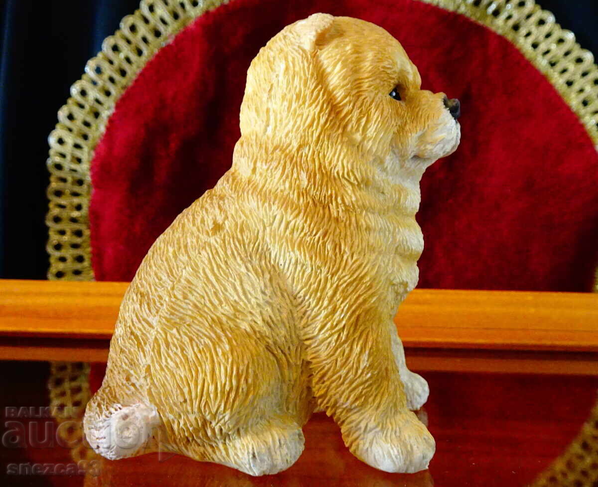 Порцеланова фигура куче Чау-чау,печат. с цена 24.00 лв. | € 12.27