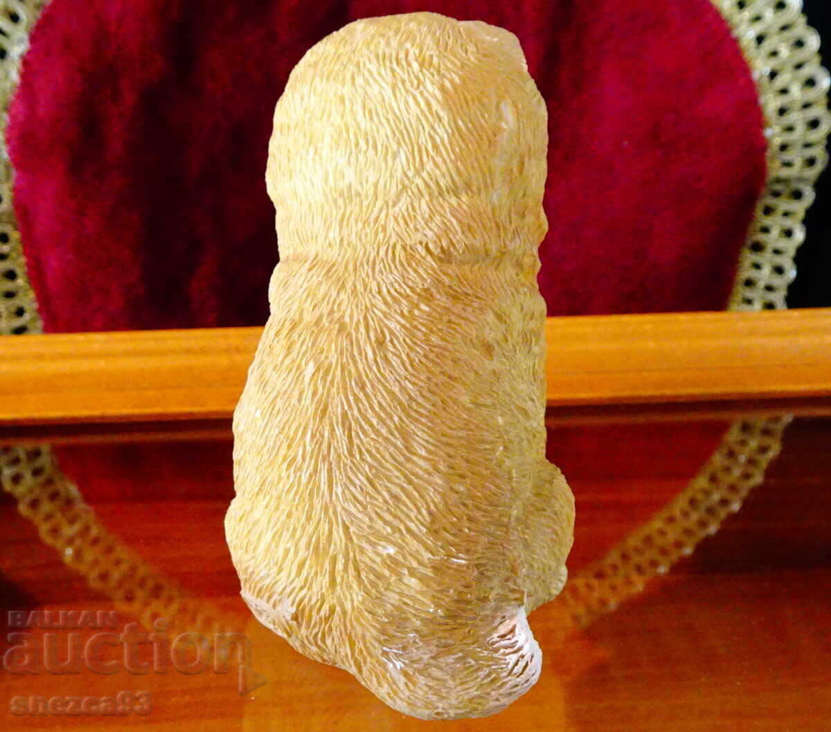 Порцеланова фигура куче Чау-чау,печат. - 5