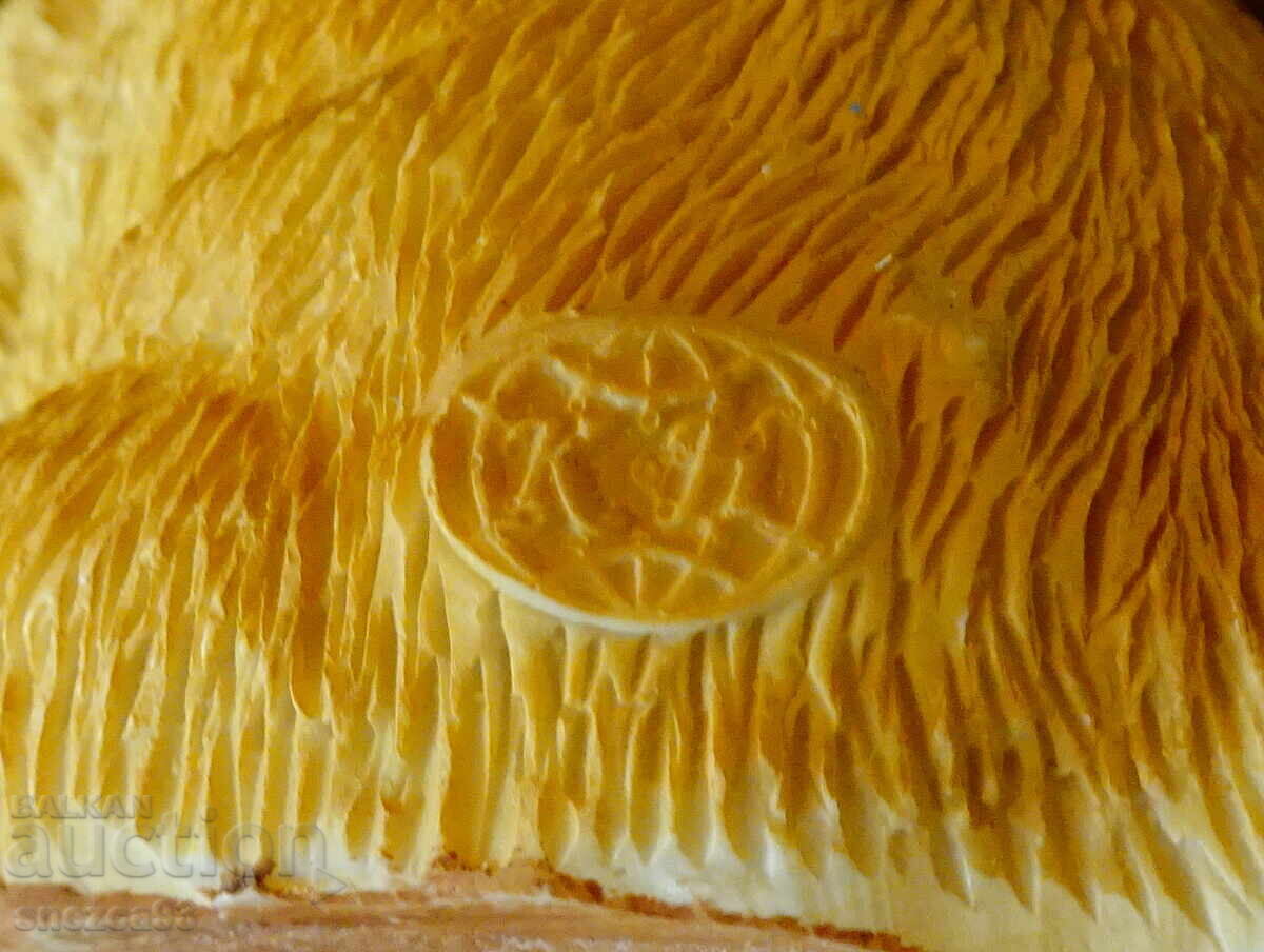 Порцеланова фигура куче Чау-чау,печат. - 6