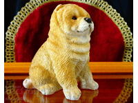 Figurină de porțelan câine Chow-Chow, ștampilă