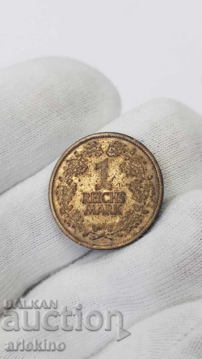 Συλλεκτικό ασημένιο νόμισμα 1 μάρκο Ράιχ 1925 Γερμανία - 5 Συλλεκτικό ασημένιο νόμισμα 1 μάρκο Ράιχ 1925 Γερμανία - 5