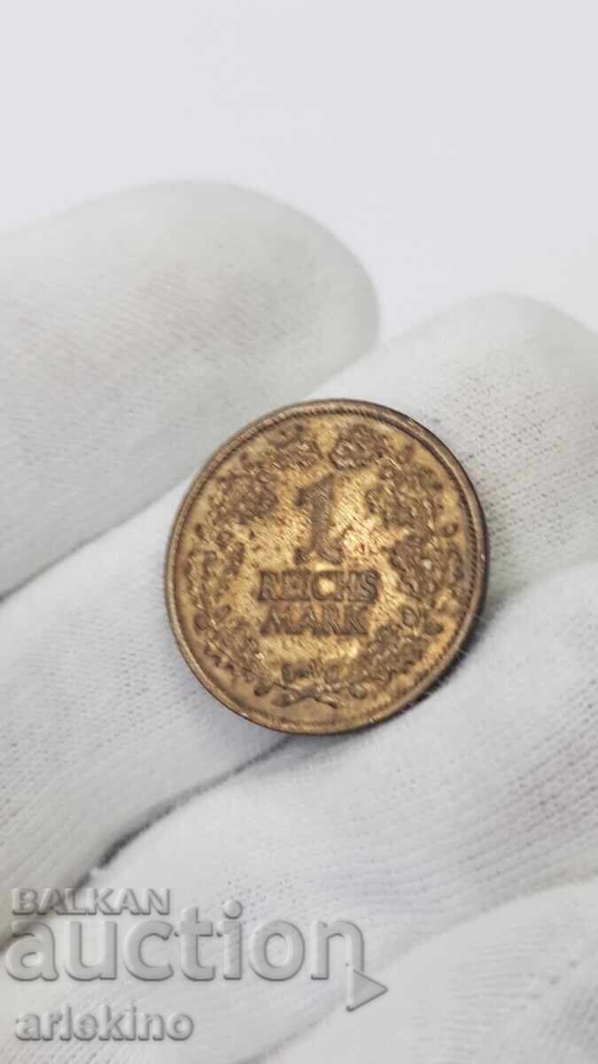 Συλλεκτικό ασημένιο νόμισμα 1 μάρκο Ράιχ 1925 Γερμανία - 6 Συλλεκτικό ασημένιο νόμισμα 1 μάρκο Ράιχ 1925 Γερμανία - 6