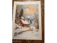 Ακουαρέλα Χειμώνας 21 - 28 εκ