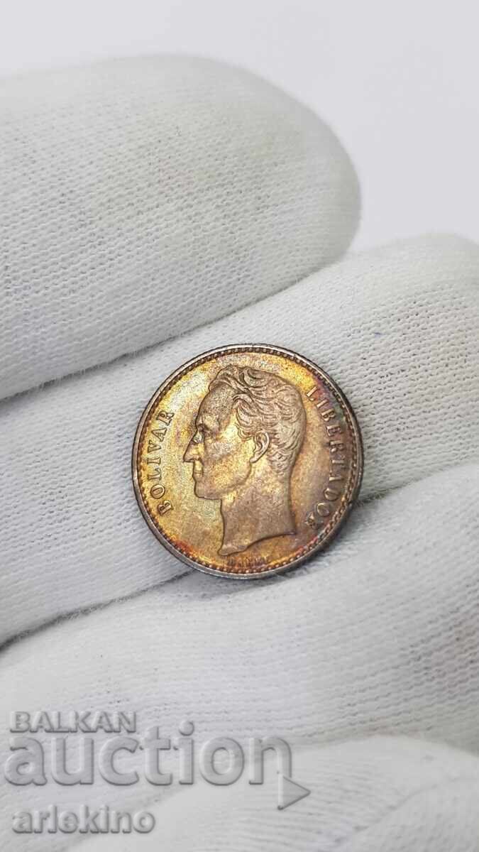 Συλλεκτικό ασημένιο νόμισμα 50 σεντίμος 1954 Βενεζουέλα - 5 Συλλεκτικό ασημένιο νόμισμα 50 σεντίμος 1954 Βενεζουέλα - 5