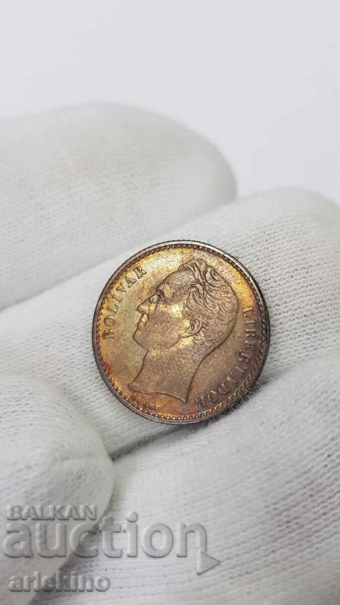 Συλλεκτικό ασημένιο νόμισμα 50 σεντίμος 1954 Βενεζουέλα - 6 Συλλεκτικό ασημένιο νόμισμα 50 σεντίμος 1954 Βενεζουέλα - 6