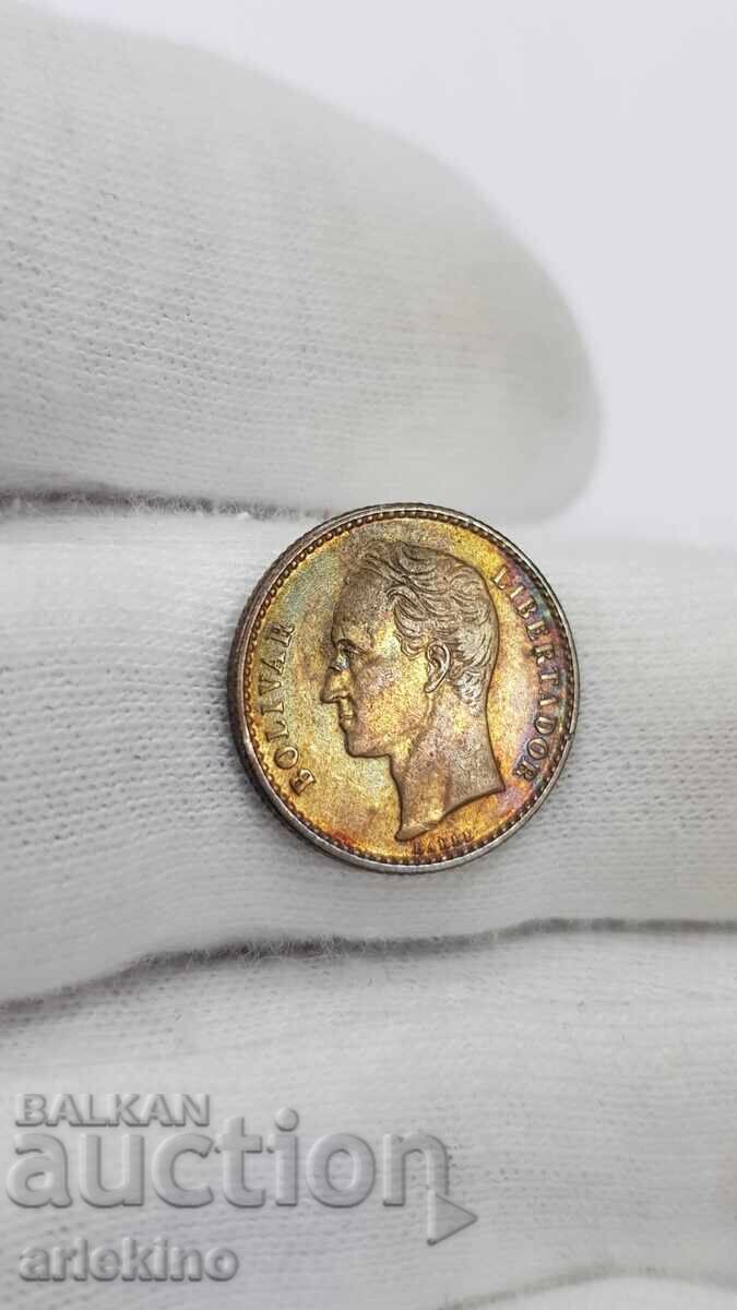 Συλλεκτικό ασημένιο νόμισμα 50 σεντίμος 1954 Βενεζουέλα - 7 Συλλεκτικό ασημένιο νόμισμα 50 σεντίμος 1954 Βενεζουέλα - 7