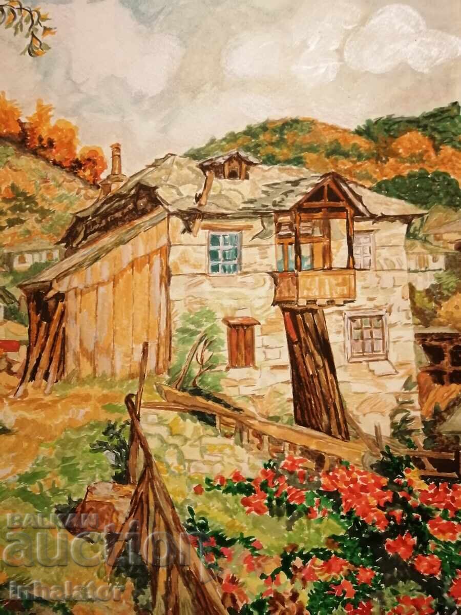 Παράδοση Ακουαρέλα στα Βαλκάνια 31 - 26,5 εκ