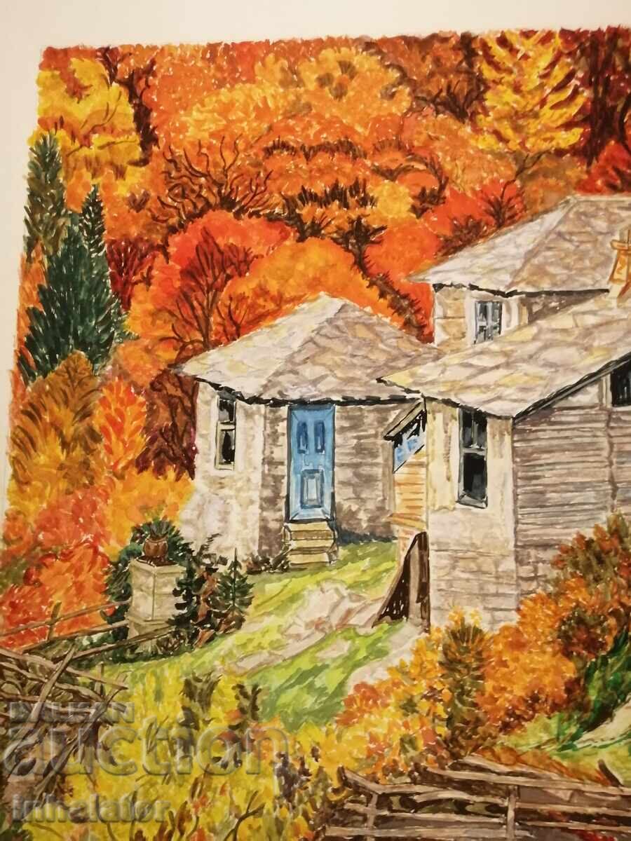 Ακουαρέλα Φθινόπωρο 30 - 30 εκ με τιμή 30.00 BGN | € 15.34