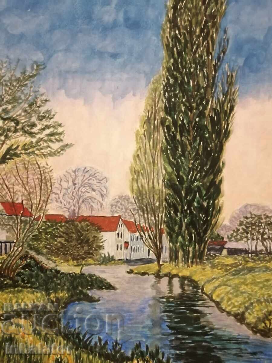 Delivery of Watercolor Landscape 25 - 36 cm Delivery of Watercolor Landscape 25 - 36 cm