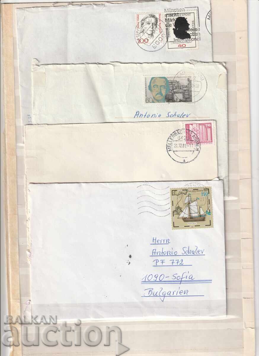 ΓΕΡΜΑΝΙΑ - Ταξιδεμένα με τρένο - 4 τμχ