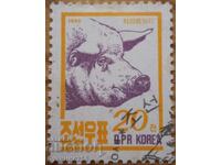 Coreea de Nord "Faună - animale de companie" - 1990